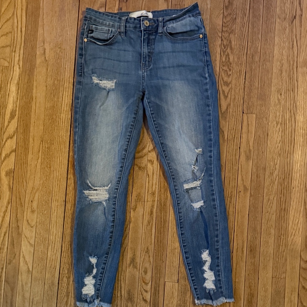 KanCan Ripped Blue Skinny Jeans